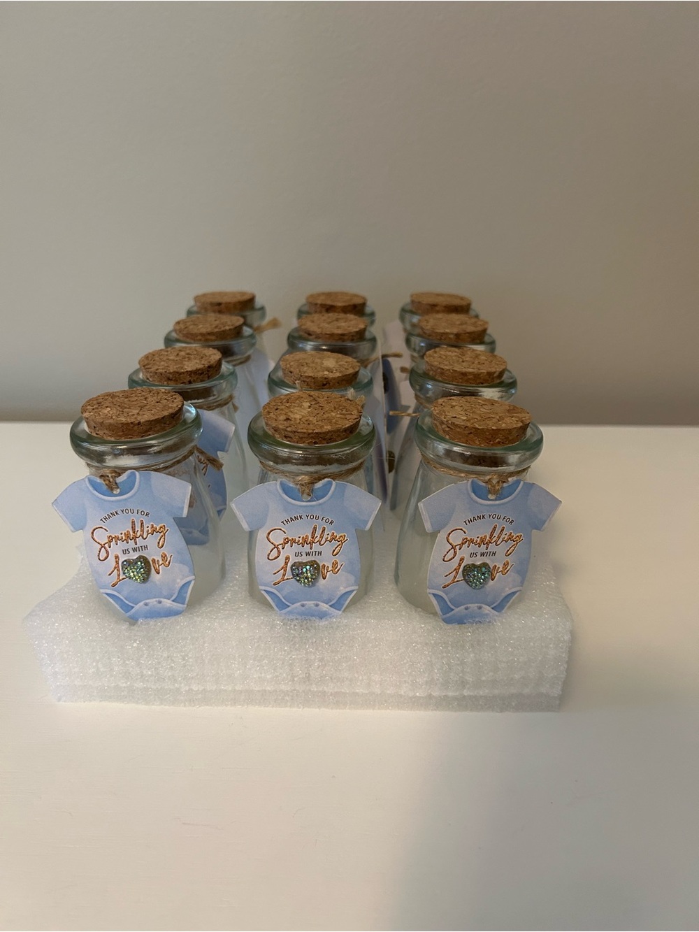 Small Glass Jars with Cork Lids (12 pcs)